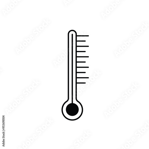 Thermometer icon. Thermometer icon vector. 