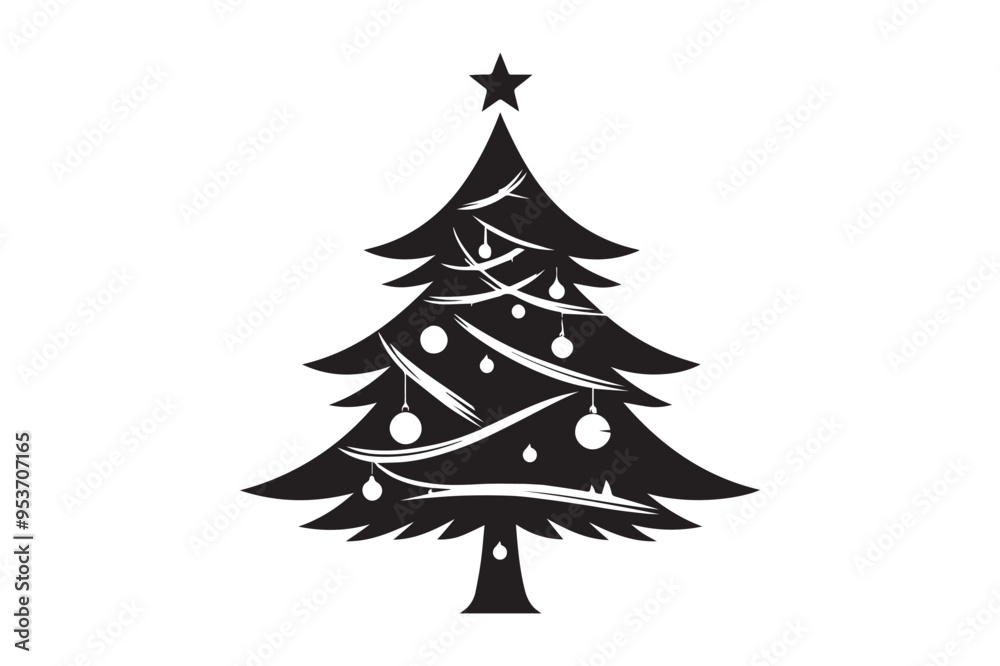 Christmas tree vector Illustration Christmas tree vector Illustration