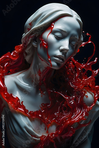 3d render of a person in a mask