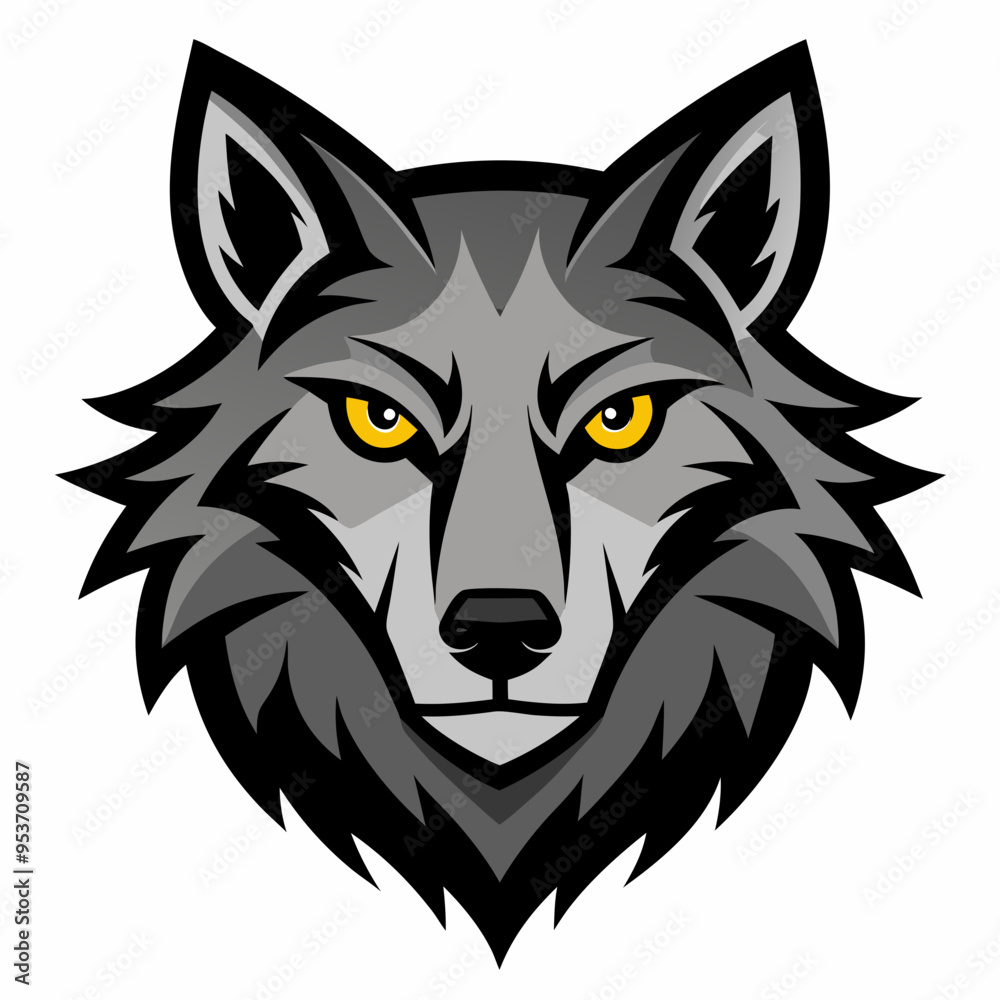 wolf head mascot wolf head mascot