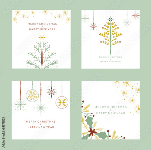 Wallpaper Mural Christmas greeting social media template Torontodigital.ca