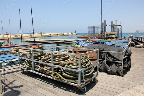 Wallpaper Mural Seaport in the city of Tel Aviv in Israel. Torontodigital.ca