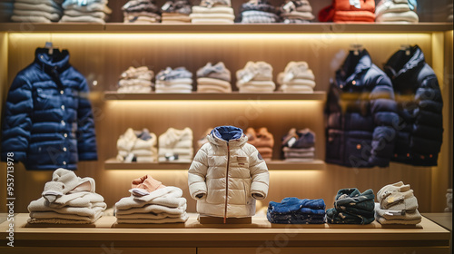 Wallpaper Mural Winter children's clothing in the store Torontodigital.ca