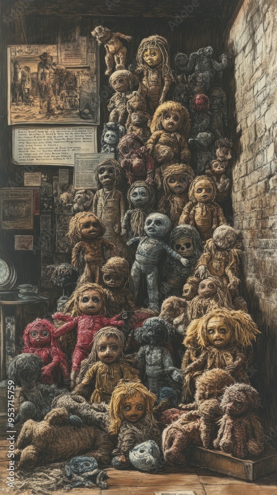 Fototapeta premium Voodoo Doll Cultural Exhibit Voodoo Religion Spiritual Symbol