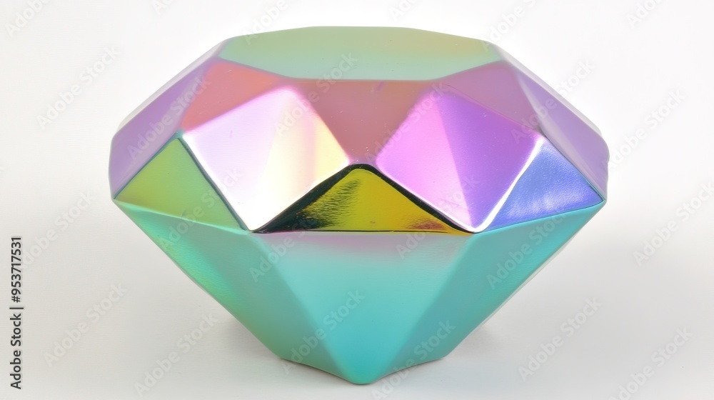 A Big Iridescent Diamond: Capturing the Stunning Sparkle and Multi-Color Reflections of a Large, Radiant Gemstone. Perfect for Illustrating Luxury and Elegance. A Big Iridescent Diamond: Capturing the Stunning Sparkle and Multi-Color Reflections of a Large, Radiant Gemstone. Perfect for Illustrating Luxury and Elegance.