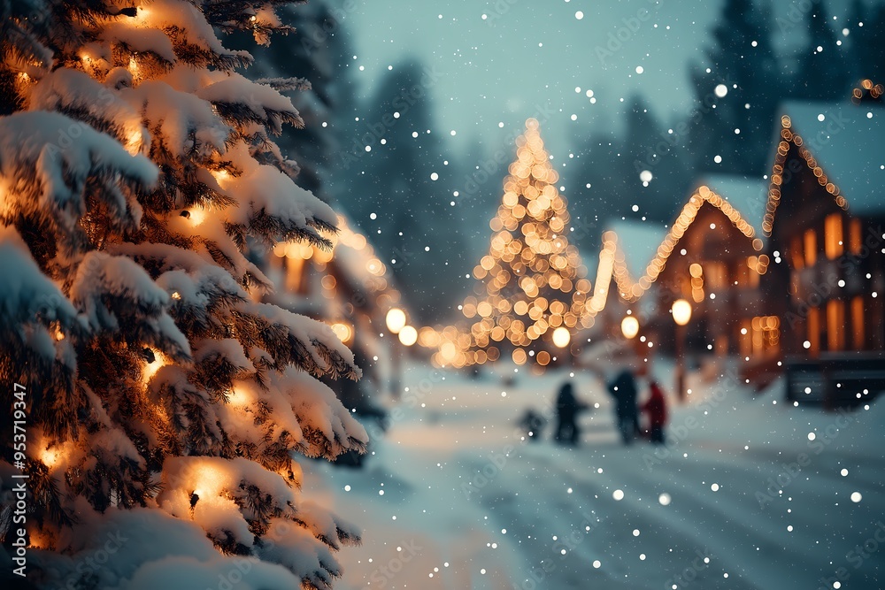 Snowing Christmas Background Snowing Christmas Background