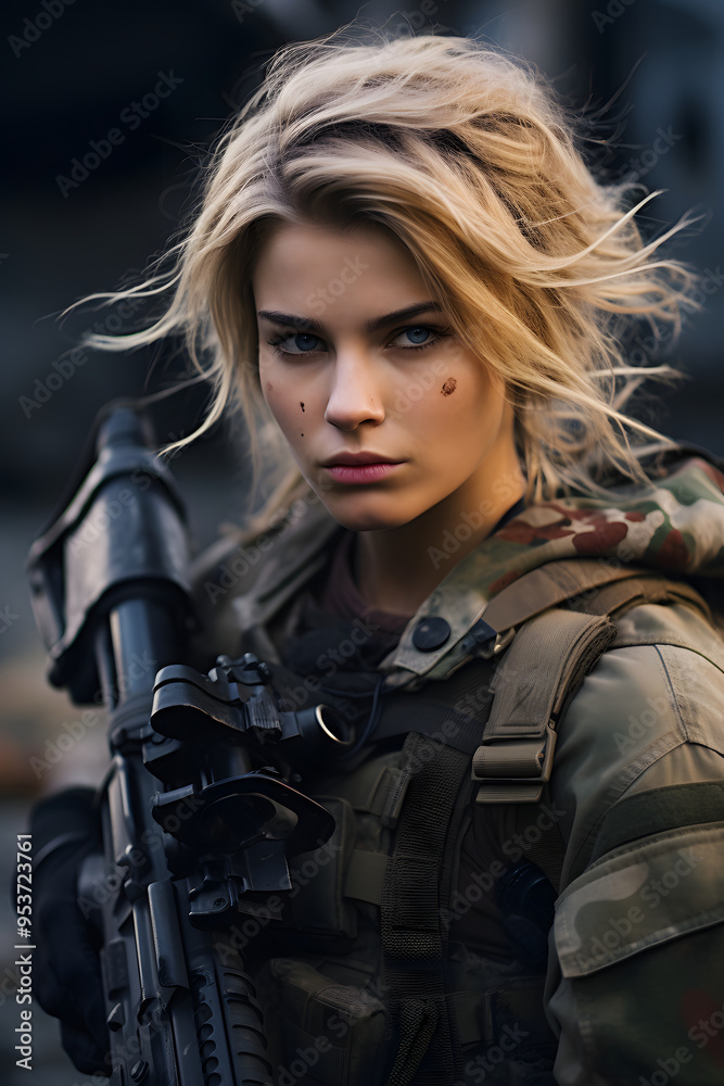blond military woman, blond woman fighting in the military, female soldier blond military woman, blond woman fighting in the military, female soldier