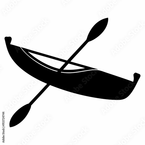 Kayak Black silhouette