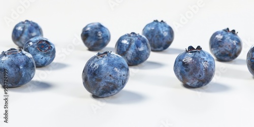 Set of six blue glass balls, handmade with intricate patterns and textures, perfect for home decor or craft projects.