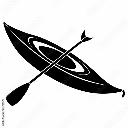 Kayak Black silhouette