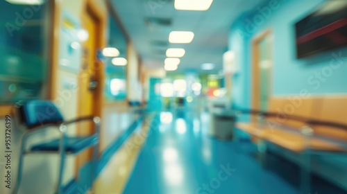 Wallpaper Mural An organized and clean waiting room in a medical facility with southwestern decor, featuring seating areas for patients and a reception desk. Torontodigital.ca