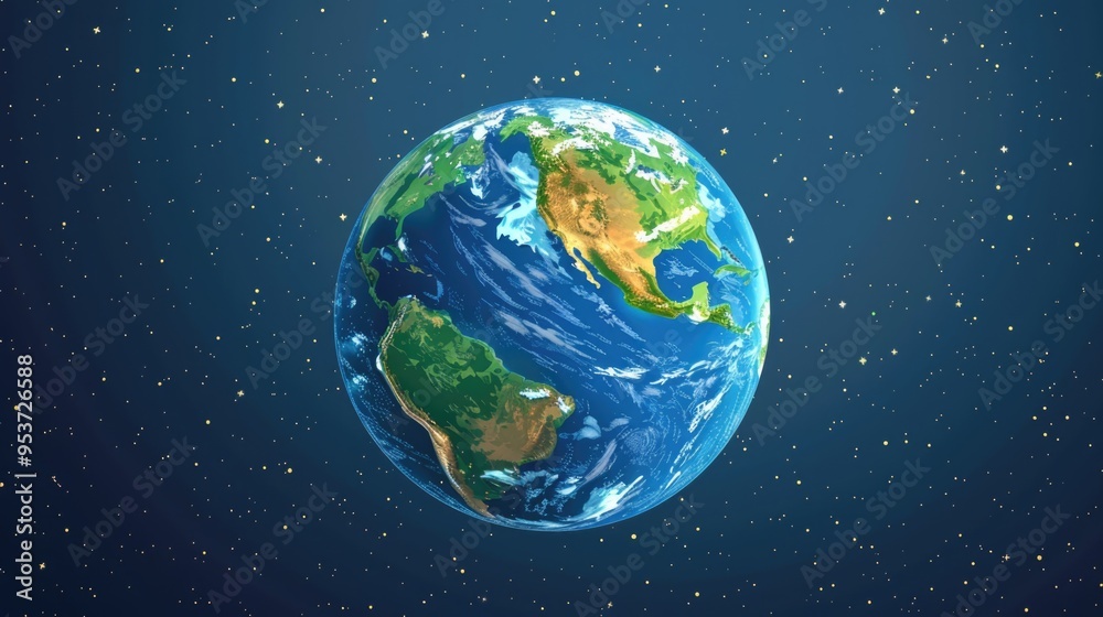 Nighttime image of Earth showing city lights against a dark sky, representing human impact on the planet's illumination.