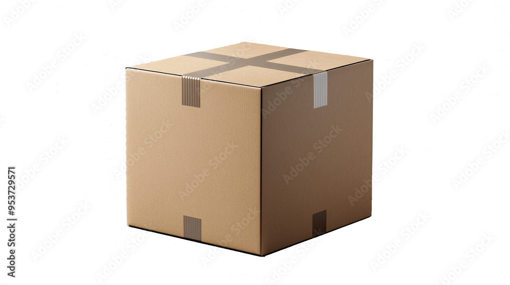 Sealed Cardboard Box With Tape Sealed Cardboard Box With Tape