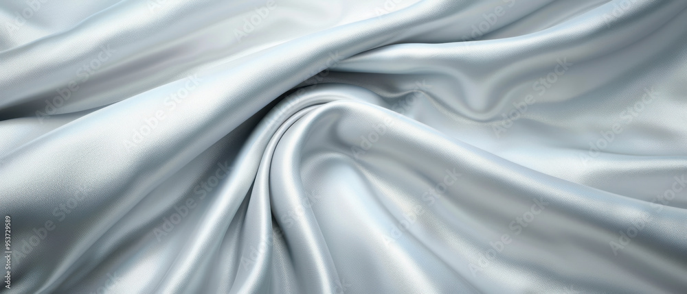 Fototapeta premium A piece of fabric with a shiny, silky texture