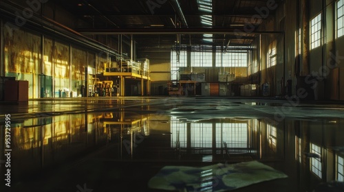 Reflections in a Waterlogged Abandoned Factory