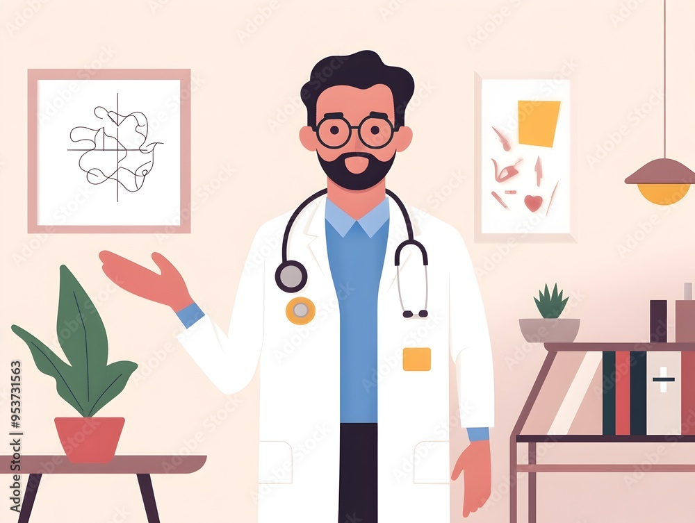 Professional Doctor Discussing Patient Diagnosis with Medical in Cozy Private Office Professional Doctor Discussing Patient Diagnosis with Medical in Cozy Private Office