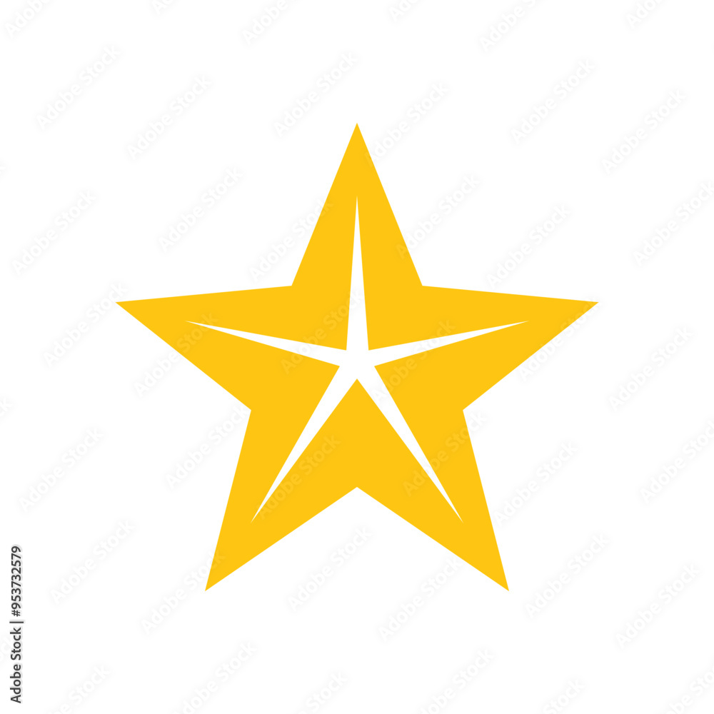 Obraz premium Star Logo Vector Template Icon