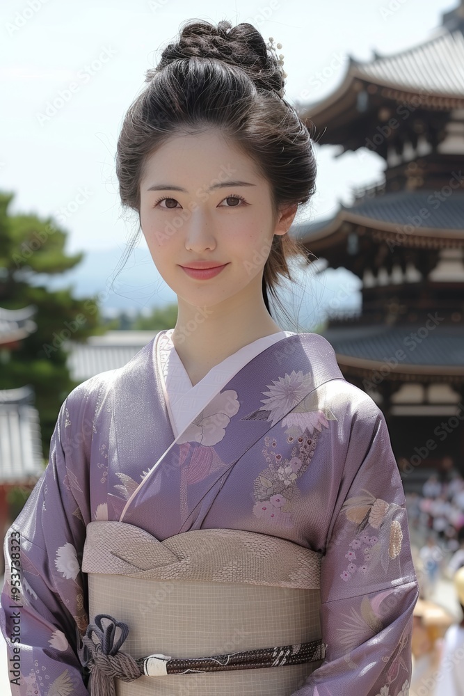 Elegant japanese women dressed in traditional kimonos gracefully strolling through japan s streets Elegant japanese women dressed in traditional kimonos gracefully strolling through japan s streets