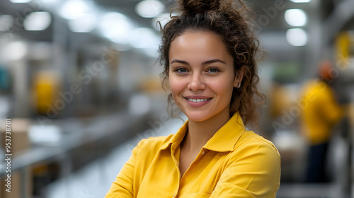 A young woman smiles confid...