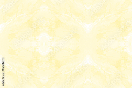 Delicate Soft Yellow Watercolor Background with Abstract Patterns, Ideal for Creative Projects, Invitations, and Elegant Design Elements, Evoking Calmness and Serenity