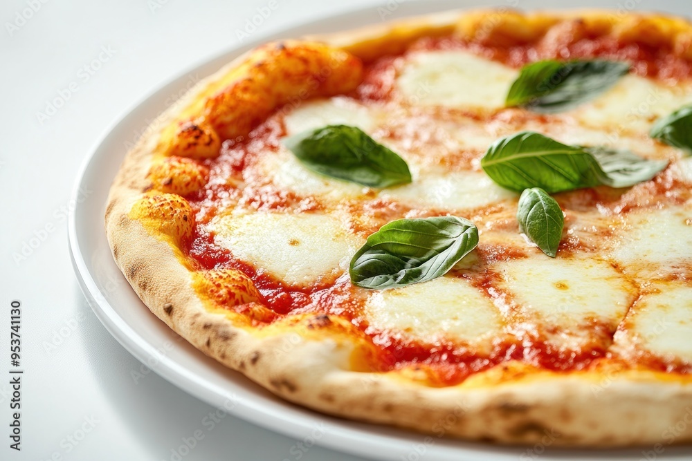 Close-Up of a Delicious Margherita Pizza Close-Up of a Delicious Margherita Pizza