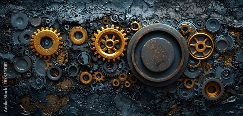 The Interwoven Intricacies of Gears: A Visual Symphony of Mechanisms and Dimensions Unveiled photo