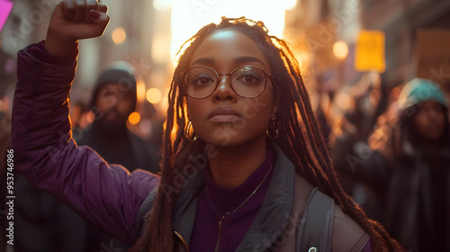 A young woman with dreadloc...