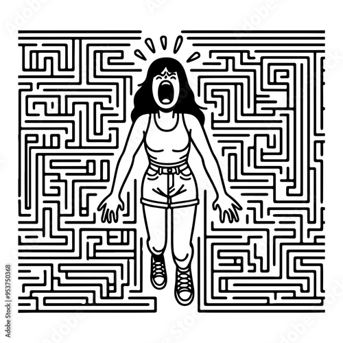Lost In A Maze.