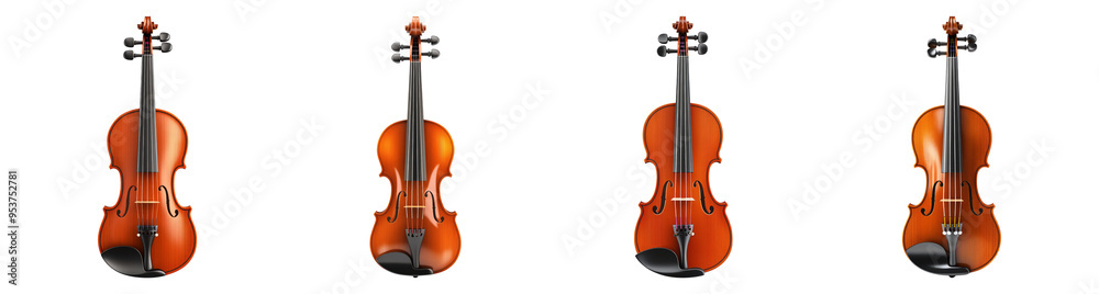 Fototapeta premium Four Violins in a Row