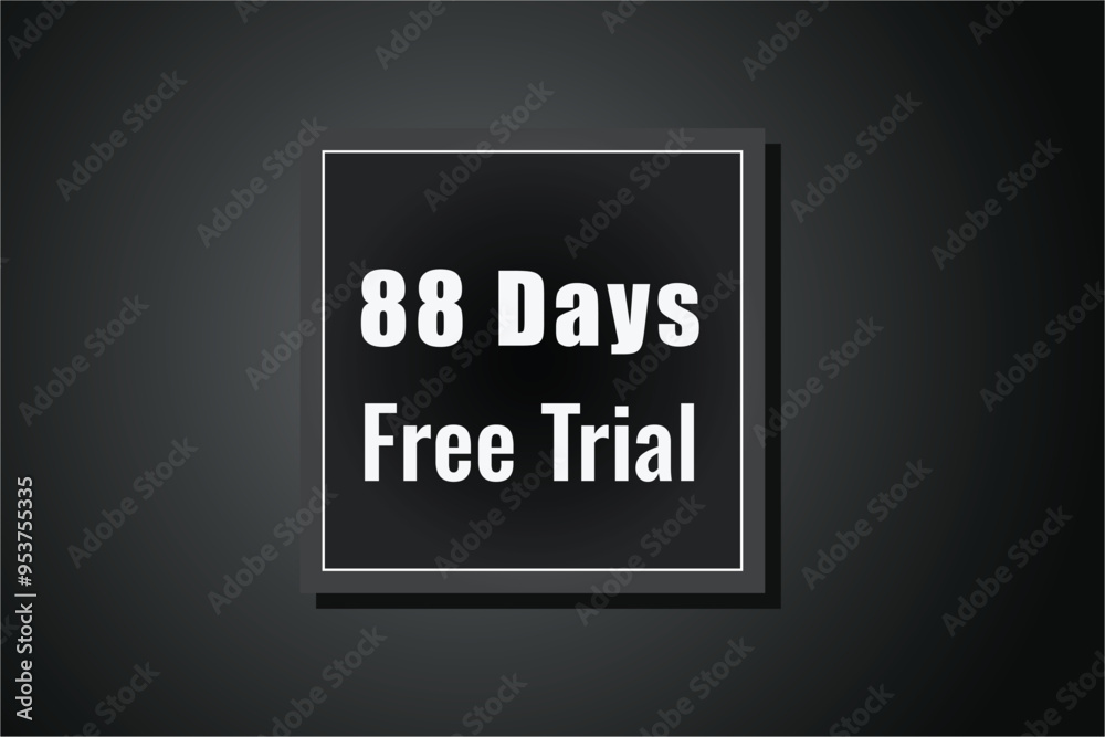 88 day free trial banner design. 88 days free banner background 88 day free trial banner design. 88 days free banner background