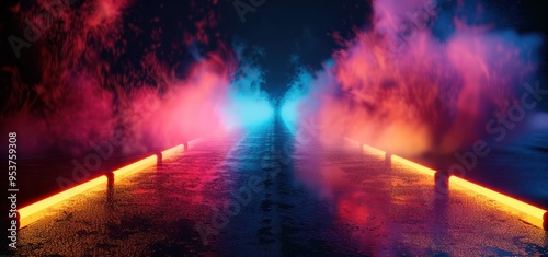 Neon Lights and Smoke