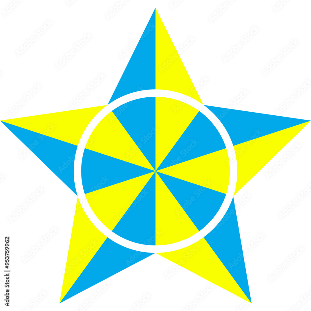 Obraz premium Attractive Star Element Icons