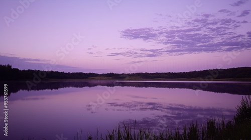 Purple Lake Sunset