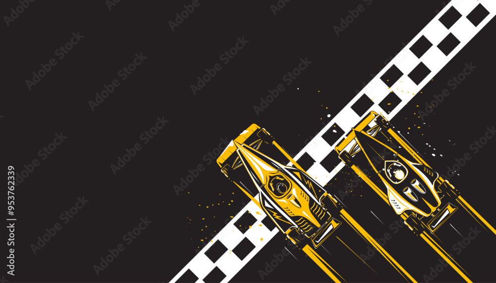 Obraz premium Motorsport car racing . Sports race concept