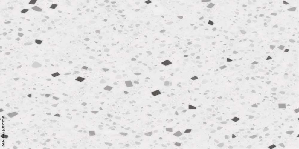 Naklejka premium Terrazzo marble flooring seamless texture. Natural stone terrazzo desing tile texture white. White and black marble or terrazzo. Raster texture of mosaic floor with natural stones, granite, marble, 
