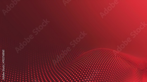 A smooth gradient background featuring a wave of red dots, creating a modern and dynamic visual effect.