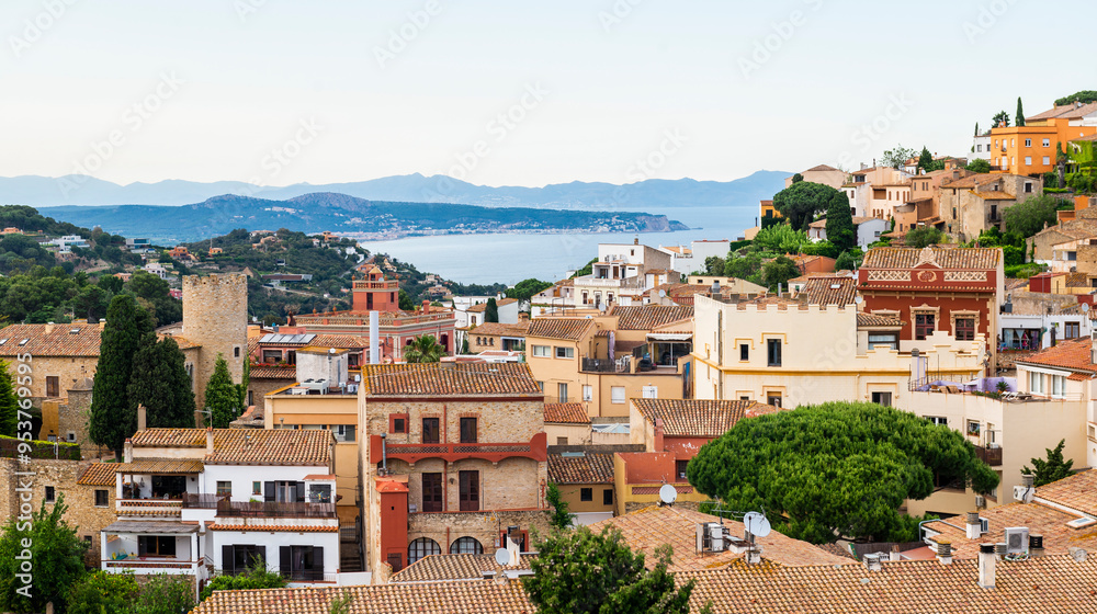 Obraz premium the beautiful town of Begur, a gem of the Costa Brava, Calalonia, Girona, Spain