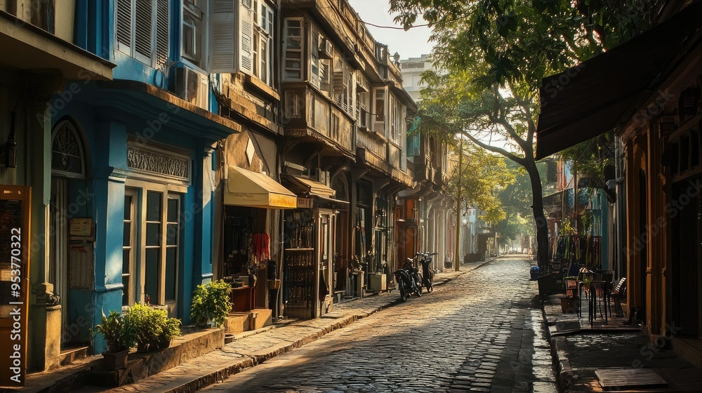 A quiet corner of the Colaba Causeway, lined with shops and colonial-era buildings. A quiet corner of the Colaba Causeway, lined with shops and colonial-era buildings.