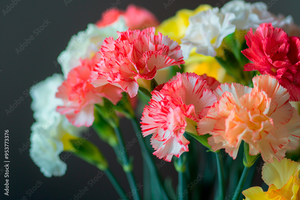 beautiful carnation flowers close up in full frame beautiful carnation flowers close up in full frame
