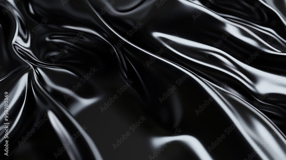 Fototapeta premium Dark fluid abstract background. fluid form with a smooth