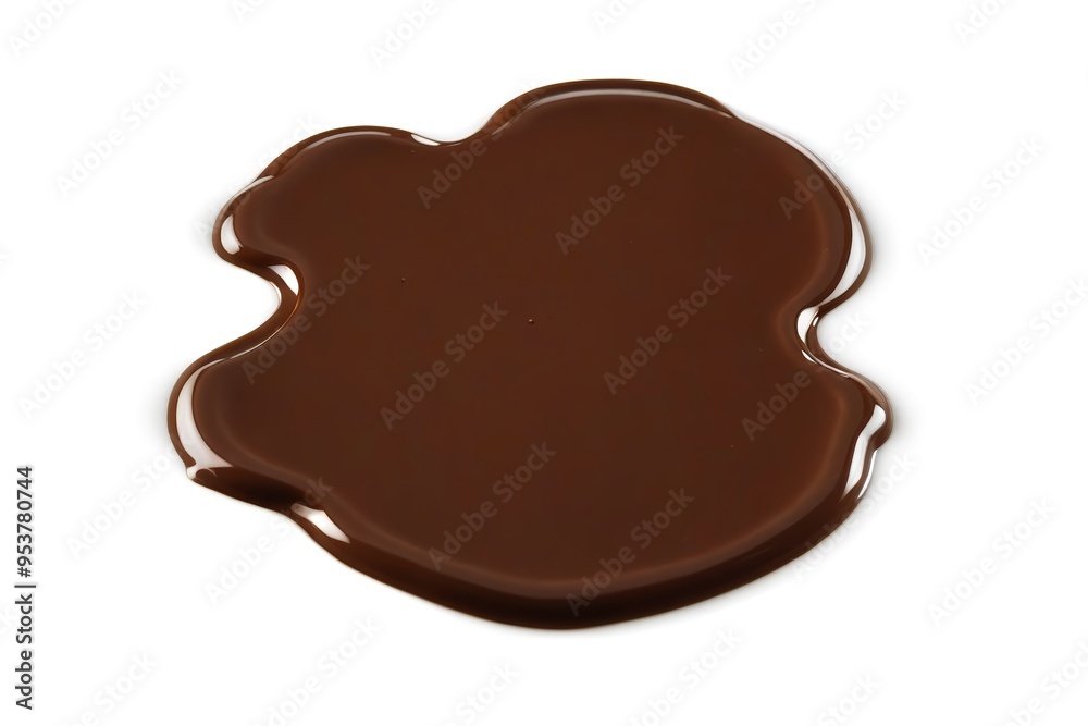 chocolate sauce with a flower shaped design on top of it chocolate sauce with a flower shaped design on top of it