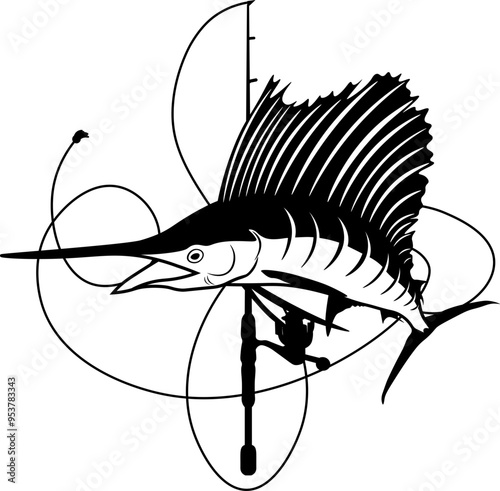 Fishing logo  Of Sailfish Logo