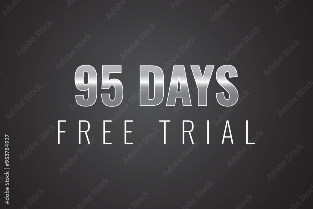 95 day free trial banner design. 95 days free banner background
95 day free trial banner design. 95 days free banner background