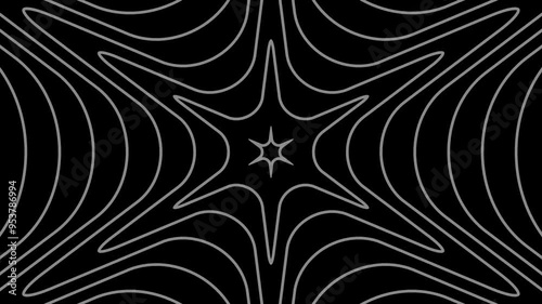 Abstract line pattern seamless looping white with alpha chanel background 4k animated video