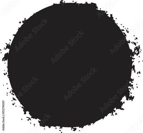ink grunge rotten coarse splatter rust circle template background dirty gritty vector mask frame isolated black design resource
