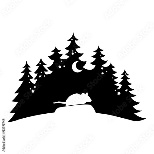 Forest Silhouette Mouse