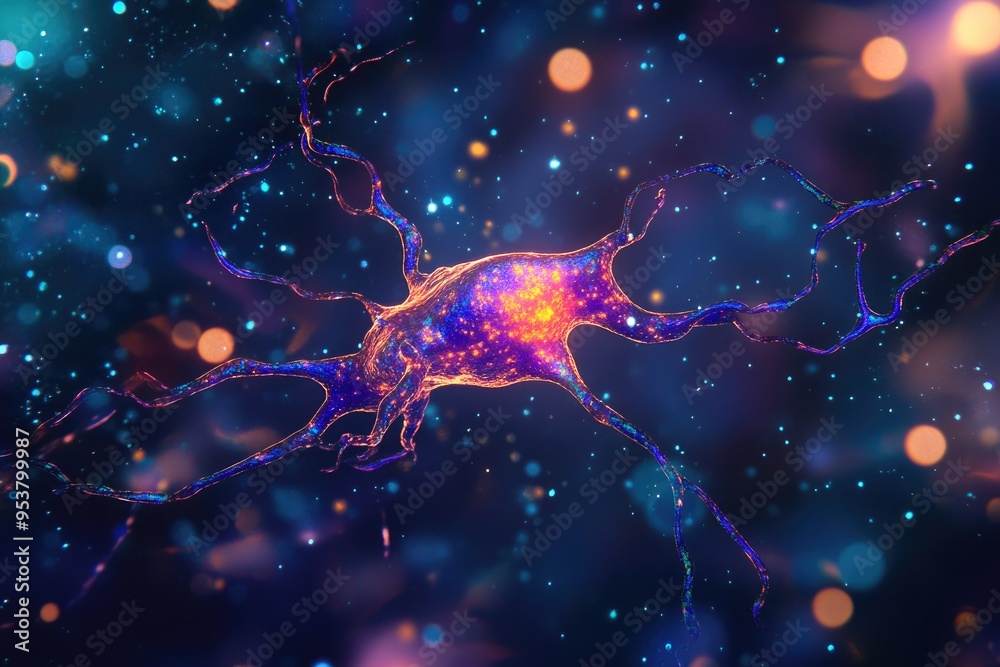 A Vibrant Neuron with Intricate Dendrites A Vibrant Neuron with Intricate Dendrites