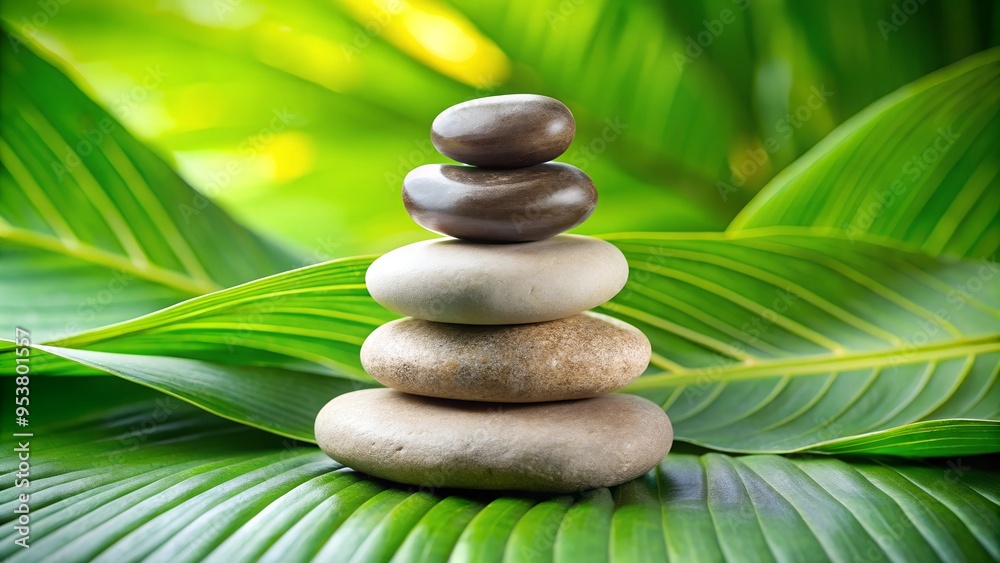 round smooth stones stacked according to Feng Shui - a relaxing atmosphere, tranquility, peace and quiet. background for yoga, presentation, spa treatments, relaxation. round smooth stones stacked according to Feng Shui - a relaxing atmosphere, tranquility, peace and quiet. background for yoga, presentation, spa treatments, relaxation.