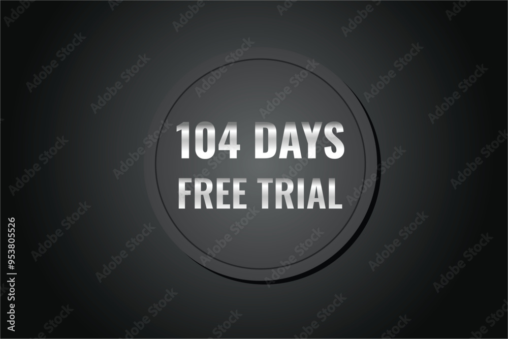 104 day free trial banner design. 104 days free banner background
104 day free trial banner design. 104 days free banner background
