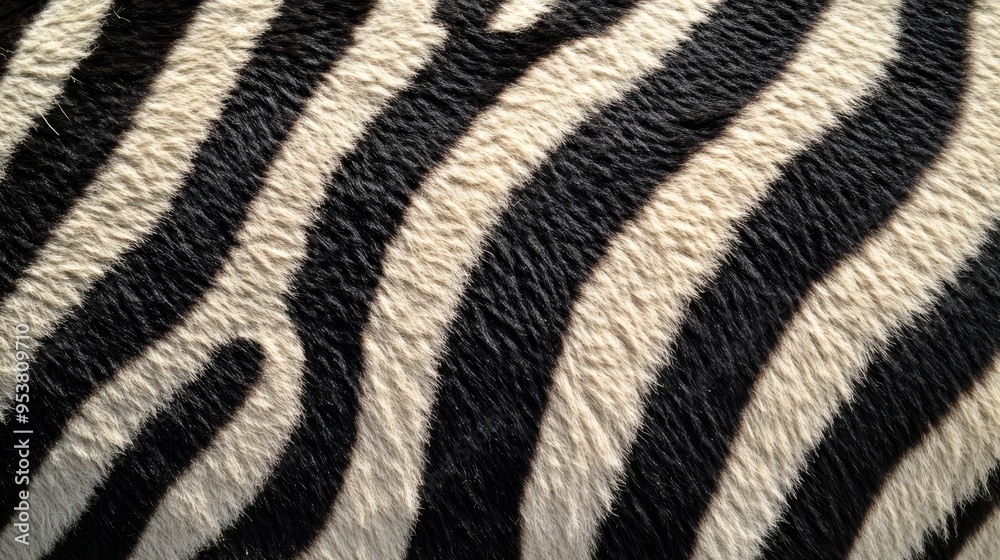 Close-up of Zebra Fur Texture, Wild Animal Pattern Generative AI Close-up of Zebra Fur Texture, Wild Animal Pattern Generative AI